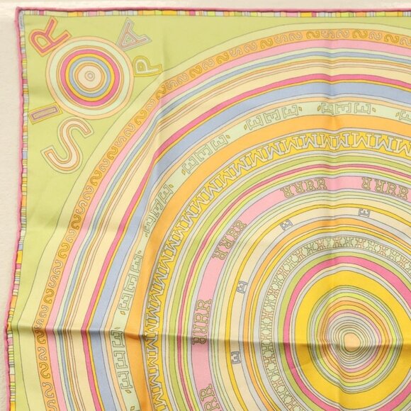 HERMES Carre 40 Scarf ""FRANCE PARIS 24 FBG"" Silk Green Auth 134912M - Picture 2 of 8